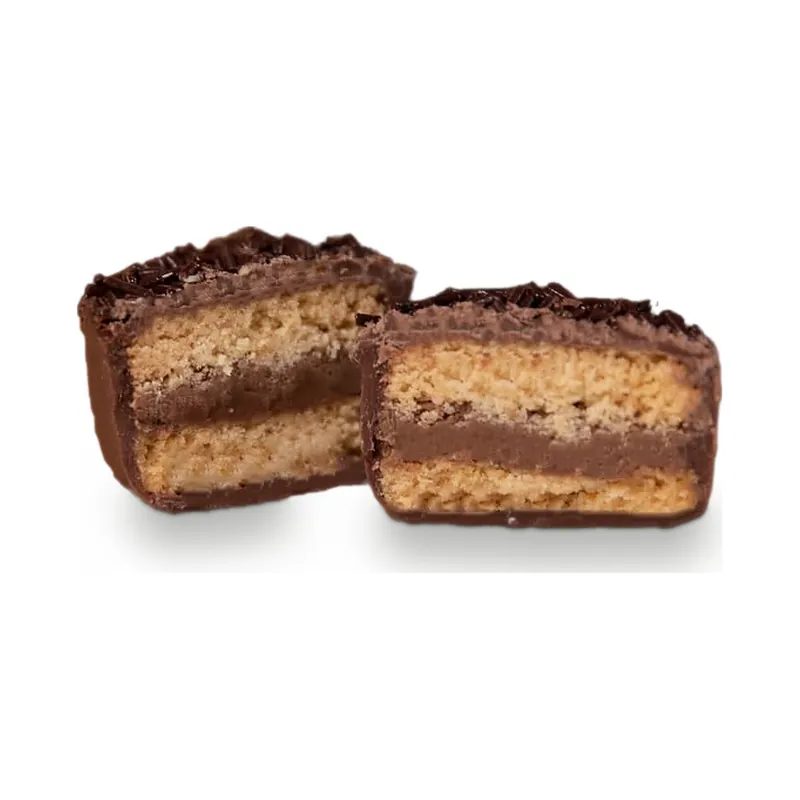 Layered chocolate wafer squares