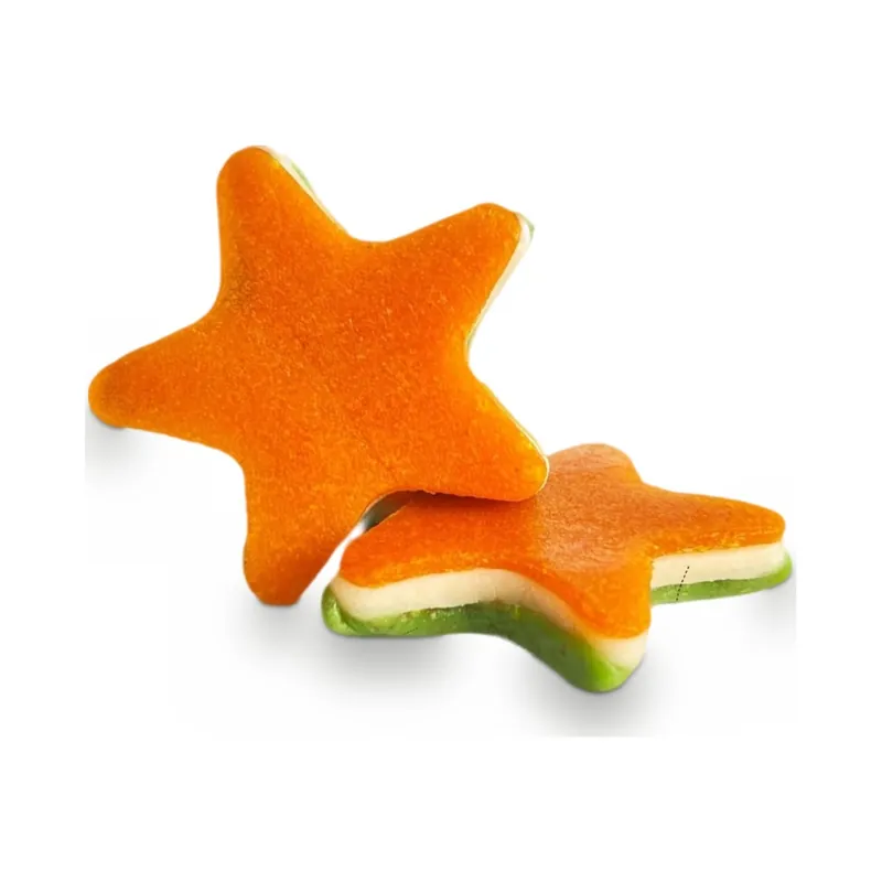 Orange star-shaped sweets