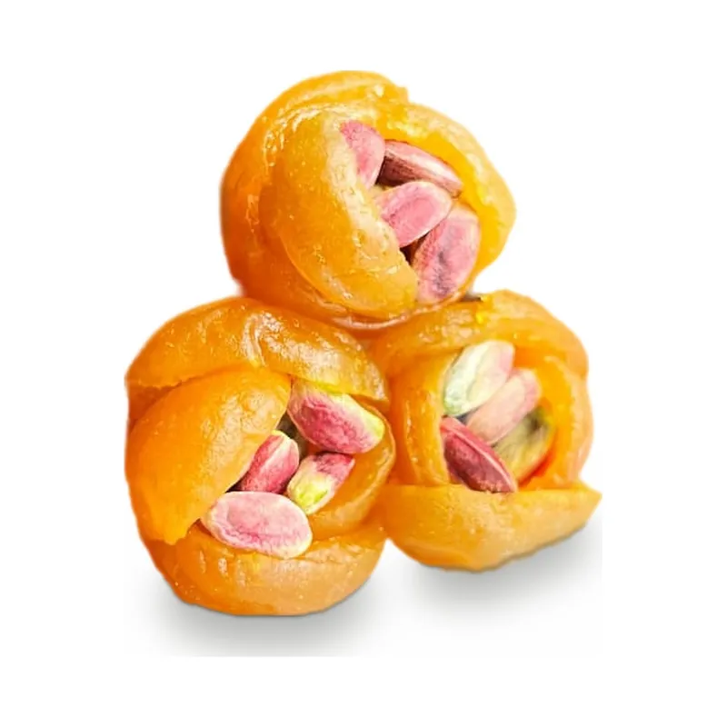 Dried apricots filled with nuts